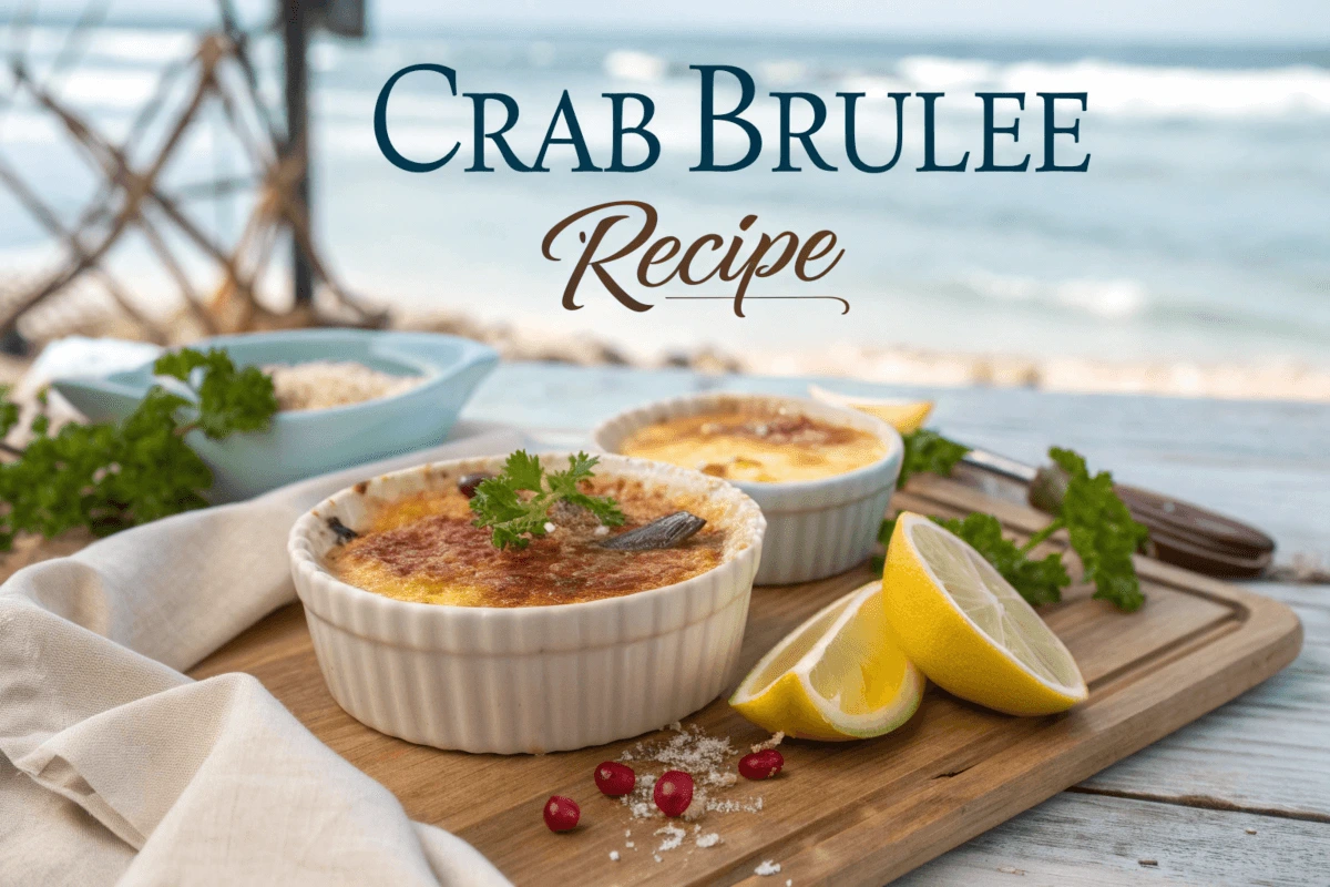 Perfect Crab Brulee Recipe: How to Make This Irresistible Dish at Home 1 a hyper realistic gourmet dish of crab br l e serv 1 1 1